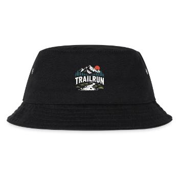 Trailrun - Kinder Bucket Hat - Schwarz - Vorne