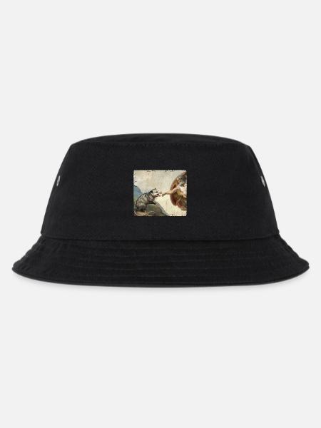 Opossum Schlägt Gottes Hand Lustiges Opossum meme - Kinder Bucket Hat - Schwarz
