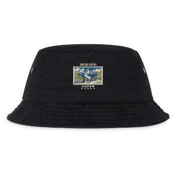USA Aspen Vintage Travel Mark - Kids’ Bucket Hat - black - Front