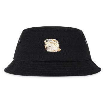 Persian Mom Cat Heart Design - Kids’ Bucket Hat - black - Front