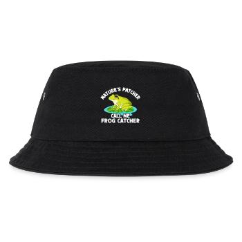 Frog Catcher Patcher Frog - Kinder Bucket Hat - Schwarz - Vorne