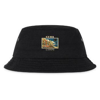 Kuba La Habana Vintage Reisemarke - Kinder Bucket Hat - Schwarz - Vorne