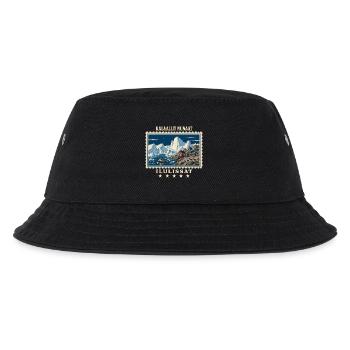 Grönland Ilulissat Vintage Reisemarke - Kinder Bucket Hat - Schwarz - Vorne