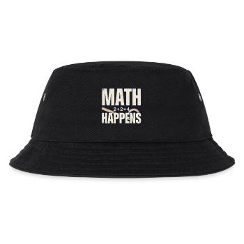 Mathematik-Humor – Mathematik passiert - Kinder Bucket Hat - Schwarz - Vorne