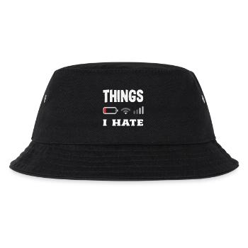 Dinge Die Ich Hasse - Kinder Bucket Hat - Schwarz - Vorne