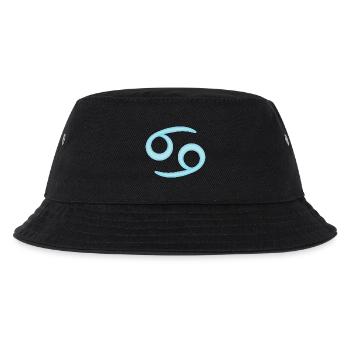 Krebs-Sternzeichen Pastellblau - Kinder Bucket Hat - Schwarz - Vorne