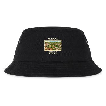 Moldau Chișinău Vintage Reisemarke - Kinder Bucket Hat - Schwarz - Vorne