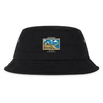Schweden Öland Vintage Reisemarke - Kinder Bucket Hat - Schwarz - Vorne
