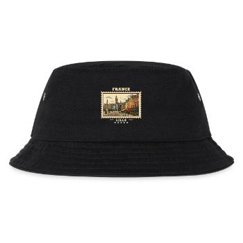 France Lille Vintage Travel Brand - Kids’ Bucket Hat - black - Front