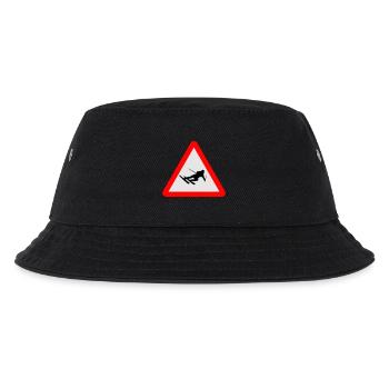 Ski - Kinder Bucket Hat - Schwarz - Vorne