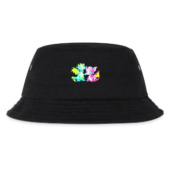Drache Drachen Kinder - Kinder Bucket Hat - Schwarz - Vorne
