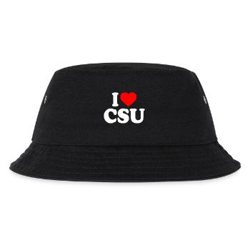 I love csu - Kinder Bucket Hat - Schwarz - Vorne