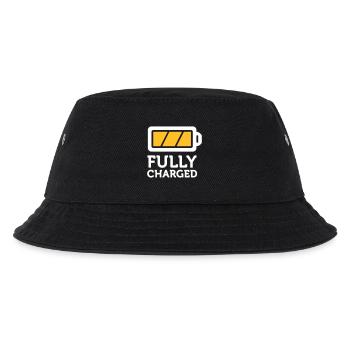 Ich bin voll aufgeladen! - Kinder Bucket Hat - Schwarz - Vorne