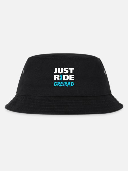 Just ride Dreirad Geschenk - Kinder Bucket Hat - Schwarz