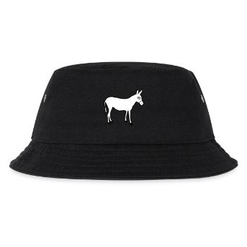 Esel | Reiten | Bauernhof Muli Reiter Farm Stall - Kinder Bucket Hat - Schwarz - Vorne