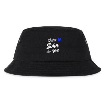 Sohn Geschenk | Bester Sohn der Welt - Kinder Bucket Hat - Schwarz - Vorne
