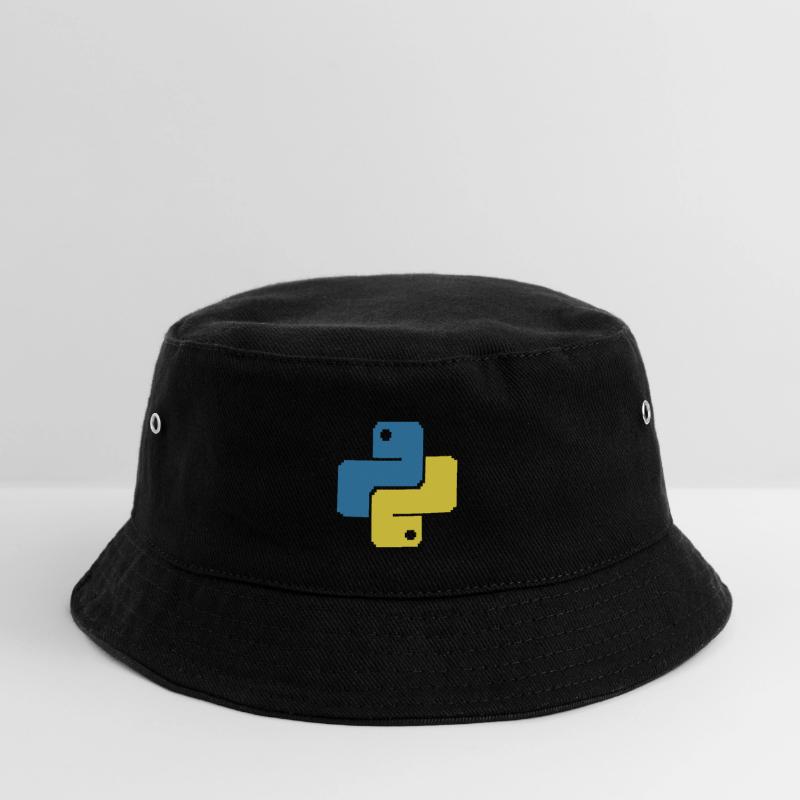 Python Pixelart Kinder Bucket Hat