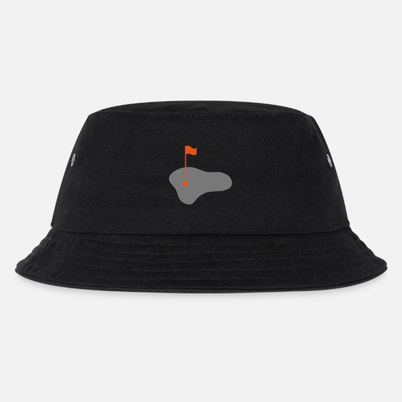 Golf - Kinder Bucket Hat - Schwarz