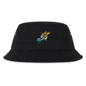 Sneaker graffiti with wings - Kids’ Bucket Hat - black - Front