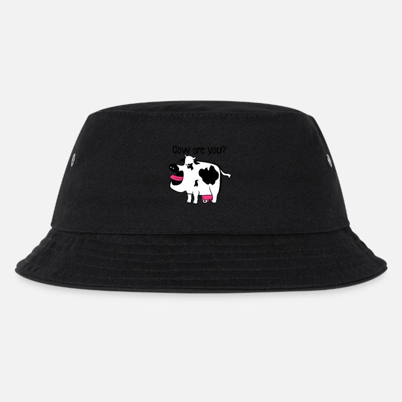 Kuh sind Sie? - Kinder Bucket Hat - Schwarz
