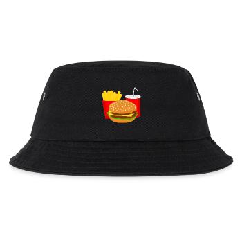 Menu Burger Fast Food Cola idée cadeau - Bob Enfant - noir - Devant