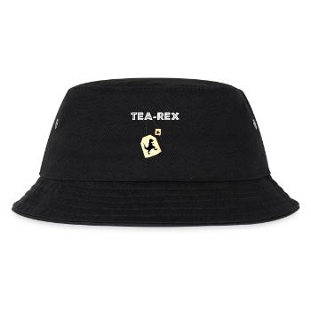Tea Rex - Tee Rex / Geschenk Idee - Kinder Bucket Hat - Schwarz - Vorne