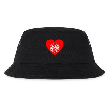 Heart for Allah, Islam, Muslims, Koran and Mohammed - Kids’ Bucket Hat - black - Front