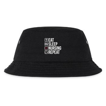 Eat Sleep Nursing Repeat - Kids’ Bucket Hat - black - Front