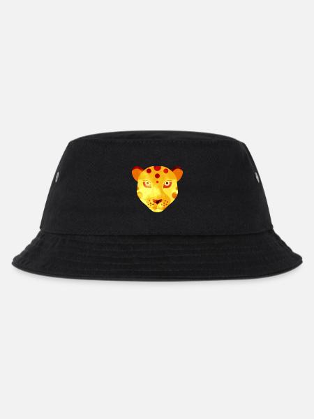 Leopard - Kinder Bucket Hat - Schwarz