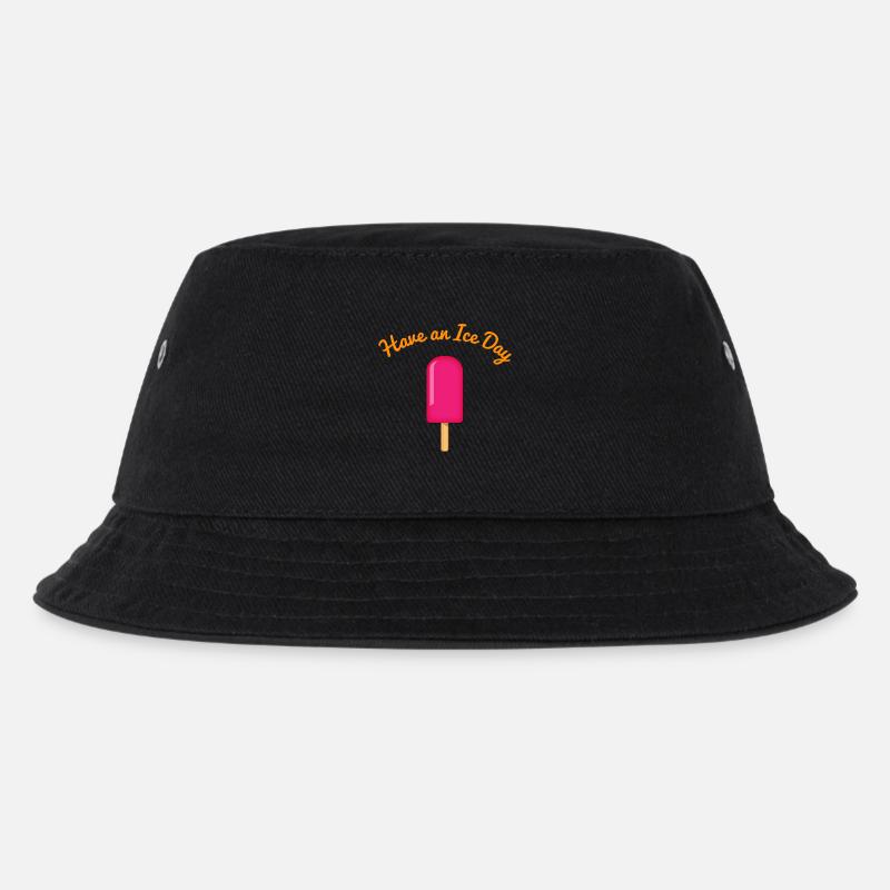 Ice Day - Kinder Bucket Hat - Schwarz