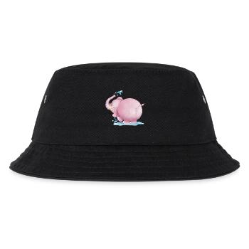 Rosa Elefant - Kinder Bucket Hat - Schwarz - Vorne