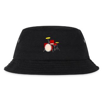 drum - Kids’ Bucket Hat - black - Front
