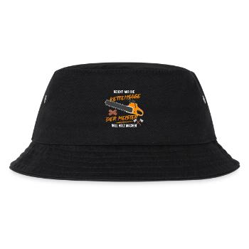 Der Meister will Holz machen! - Kinder Bucket Hat - Schwarz - Vorne