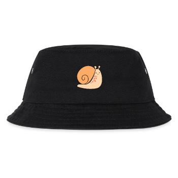 Schnecke - Kinder Bucket Hat - Schwarz - Vorne