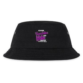 Feuerwehrfrau Mutter Keine Angst - Kinder Bucket Hat - Schwarz - Vorne