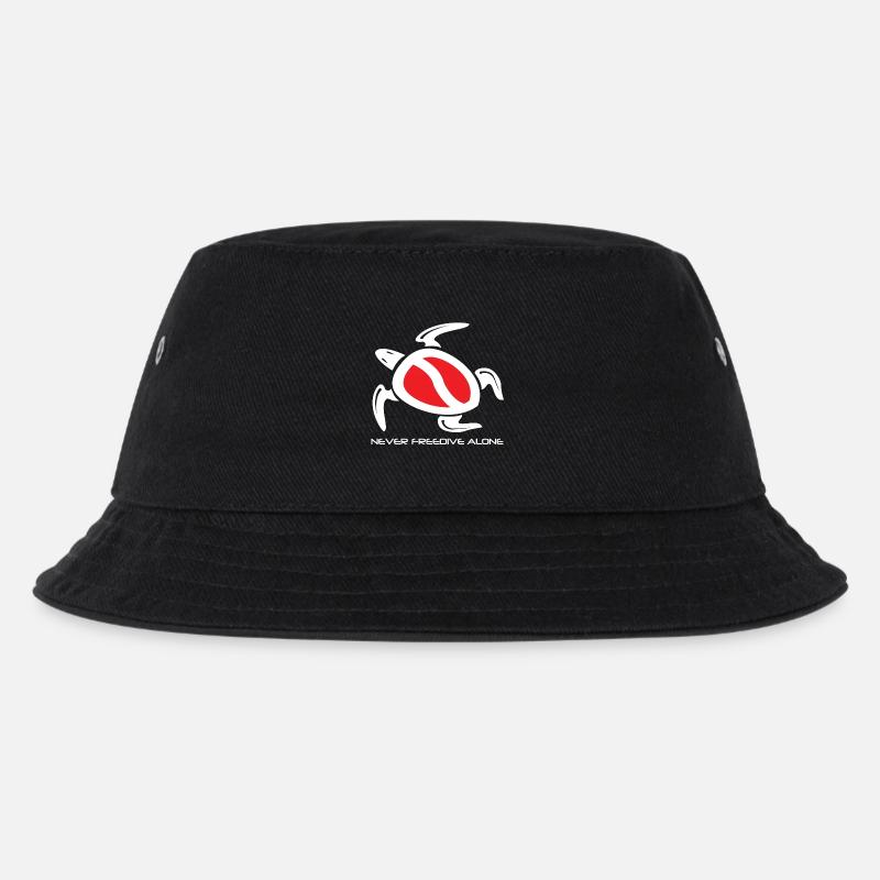 freedive turtle - Kids’ Bucket Hat - black