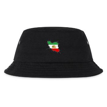 Drapeau Iran Lion et Soleil - شیر خورشید - Bob Enfant - noir - Devant