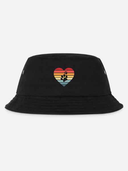 Hund Hunde - Kinder Bucket Hat - Schwarz