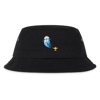 goldene orientalische Wunderlampe & Flaschengeist - Kinder Bucket Hat - Schwarz - Vorne