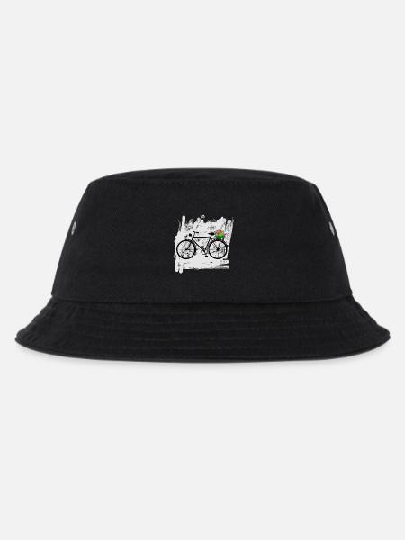 fahrrad blumen radfahrer - Kinder Bucket Hat - Schwarz