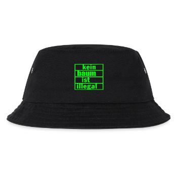 Kein baum ist illegal - Kinder Bucket Hat - Schwarz - Vorne