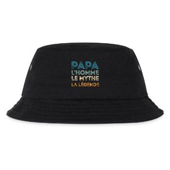 Papa Homme Mythe Légende - Bob Enfant - noir - Devant
