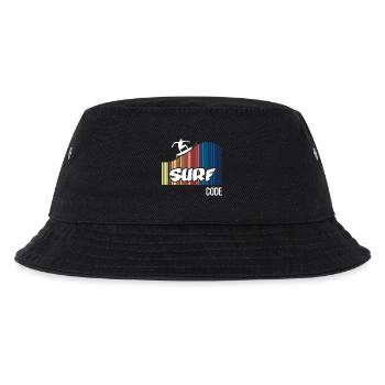 Surf Code (dark) - Kids’ Bucket Hat - black - Front