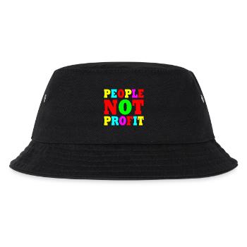 People not profit - Kinder Bucket Hat - Schwarz - Vorne