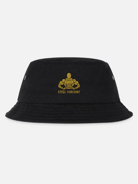 Steel your Body - Kinder Bucket Hat - Schwarz