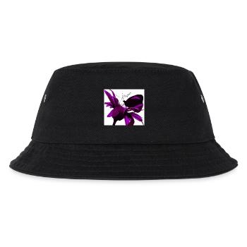 Magische Lilie in Violett - Kinder Bucket Hat - Schwarz - Vorne