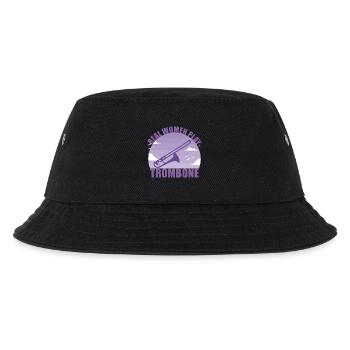 Trombone Instrument Musician Girl Gift - Kids’ Bucket Hat - black - Front