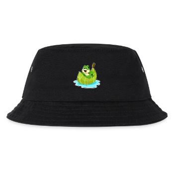 Frosch kleines Boot - Kinder Bucket Hat - Schwarz - Vorne