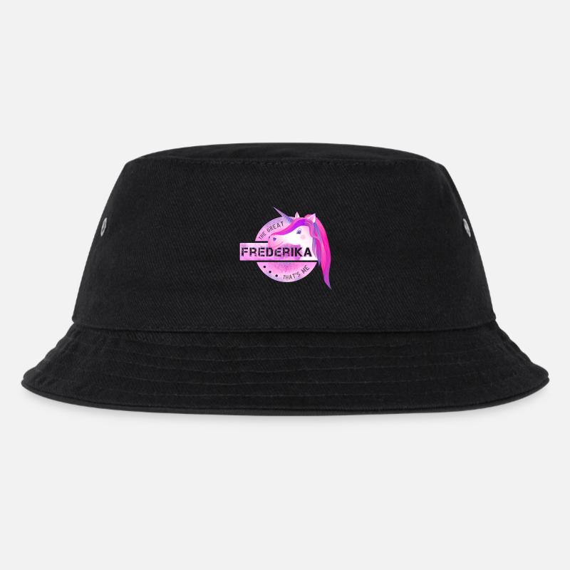 Frederika - Kinder Bucket Hat - Schwarz