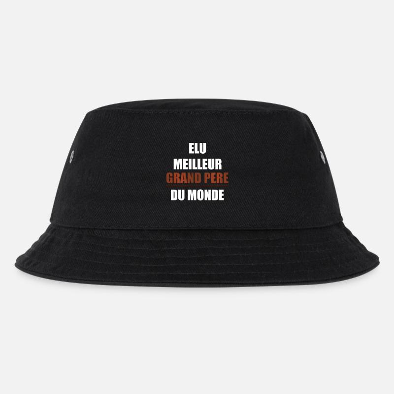 Zum besten Großvater der Welt gewählt - Kinder Bucket Hat - Schwarz